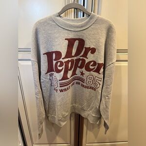 Dr Pepper Gray Crewneck Sweater
